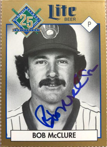 Bob McClure Autographed 1994 Miller Brewing Milwaukee Brewers #NNO