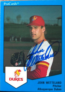 John Wetteland Autographed 1989 Pro Cards Triple A #63