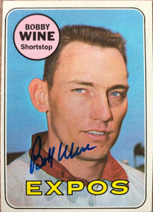 Bobby Wine Autographed 1969 Topps #648