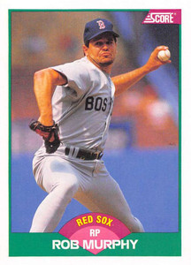 1989 Score Rookie/Traded #8T Rob Murphy VG Boston Red Sox 