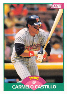 1989 Score Rookie/Traded #23T Carmen Castillo VG Minnesota Twins 