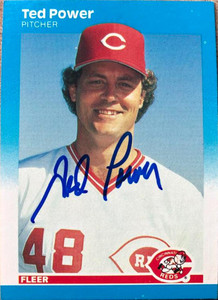 Ted Power Autographed 1987 Fleer #210
