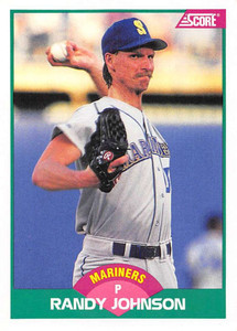 1989 Score Rookie/Traded #77T Randy Johnson VG Seattle Mariners 