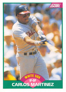 1989 Score Rookie/Traded #103T Carlos Martinez VG RC Rookie Chicago White Sox 