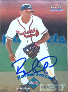 Rafael Furcal Autographed 2001 Fleer Platinum #60 - Under the Radar Sports