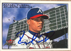 Rafael Furcal Autographed 2001 Fleer Platinum #60 - Under the Radar Sports