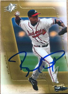 Rafael Furcal Autographed 2001 Fleer Platinum #60 - Under the Radar Sports