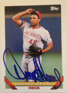 Dwayne Henry Autographed 1993 Topps #29