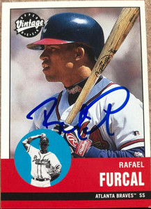 Rafael Furcal Autographed 2001 Upper Deck Vintage #173