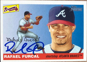 Rafael Furcal Autographed 2004 Topps Heritage #451
