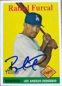 Rafael Furcal Autographed 2007 Topps Heritage #77