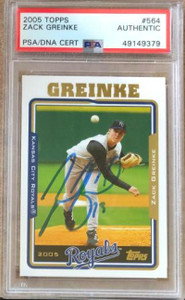 Zack Greinke Autographed 2005 Topps #564