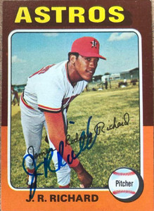 J.R. Richard Autographed 1975 Topps #73