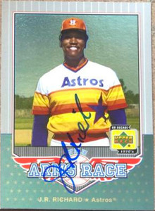 J.R. Richard Autographed 2001 Upper Deck Decade 1970's - Arm's Race #AR15