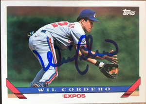 Wil Cordero Autographed 1993 Topps #256