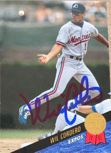 Wil Cordero Autographed 1993 Leaf #37