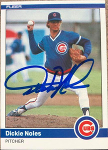 Dickie Noles Autographed 1984 Fleer #500