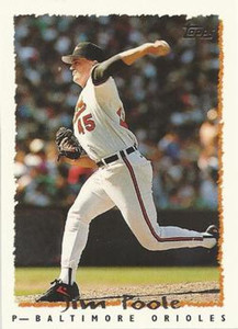 1995 Topps #107 Jim Poole VG  Baltimore Orioles 