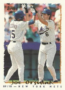 1995 Topps #128 Joe Orsulak VG  New York Mets 