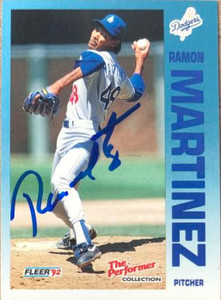Ramon Martinez Autographed 1992 Fleer 7-Eleven/Citgo The Performer #21