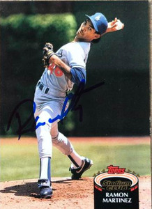 Ramon Martinez Autographed 1992 Stadium Club #207