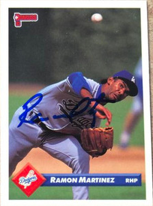 Ramon Martinez Autographed 1993 Donruss #298