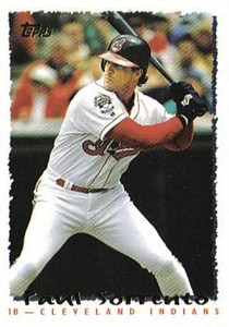 1995 Topps #132 Paul Sorrento VG  Cleveland Indians 
