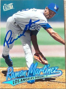Ramon Martinez Autographed 1997 Fleer Ultra #219