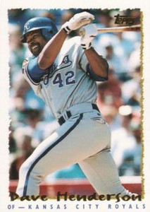 1995 Topps #276 Dave Henderson VG  Kansas City Royals 