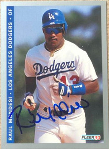 Raul Mondesi Autographed 1993 Fleer Final Edition #F-82