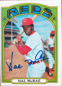 Hal McRae Autographed 1972 Topps #291