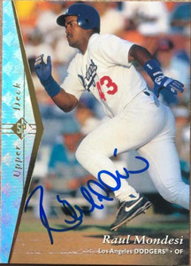 Raul Mondesi Autographed 1995 SP Superbafoil #65