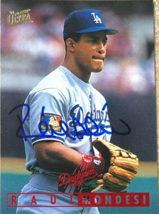Raul Mondesi Autographed 1995 Fleer Ultra #183