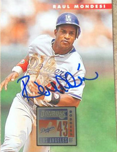 Raul Mondesi Autographed 1996 Donruss #160