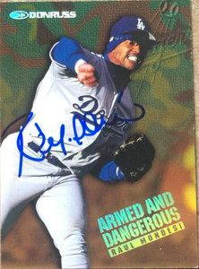 Raul Mondesi Autographed 1997 Donruss Armed and Dangerous #2