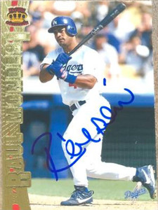 Raul Mondesi Autographed 1997 Pacific Crown Collection #335 Raul Mondesi Autographed 1997 Pacific Crown Collection #335