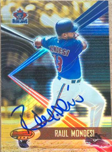 Raul Mondesi Autographed 2001 Bowman's Best #18