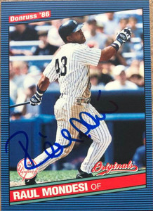 SOLD 118428 Raul Mondesi Autographed 2002 Donruss Originals #256