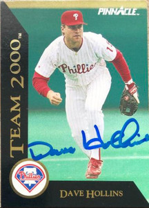 SOLD 4129 Dave Hollins Autographed 1992 Pinnacle Team 2000 #16