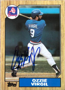 Ozzie Virgil Autographed 1987 Topps Tiffany #571