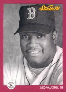 1991 Topps Traded Mo Vaughn #123T Boston Red Sox Baseball Card