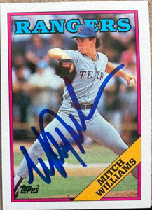 Autographed MITCH WILLIAMS 1988 Donruss Card - Main Line Autographs