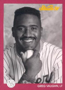 1991 Studio #79 Greg Vaughn NM-MT  Milwaukee Brewers 