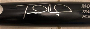 Travis D'Arnaud Autographed Max Bat MLB Authenticated