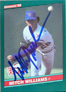 Mitch Williams Autographed 1986 Donruss The Rookies #19