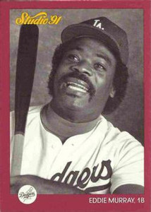 SOLD 92410 1991 Studio #185 Eddie Murray NM-MT  Los Angeles Dodgers 