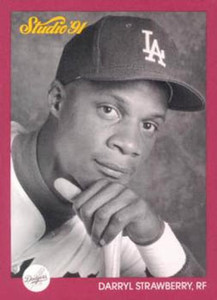 SOLD 92415 1991 Studio #190 Darryl Strawberry NM-MT  Los Angeles Dodgers 