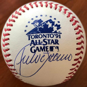 Julio Franco Autographed 1991 All-Star Game Baseball Julio Franco Autographed 1991 All-Star Game Baseball