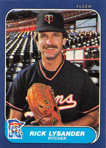 1986 Fleer #399 Rick Lysander VG Minnesota Twins 