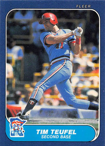 1986 Fleer #407 Tim Teufel VG Minnesota Twins 